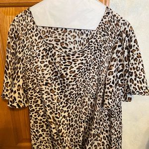Leopard print blouse